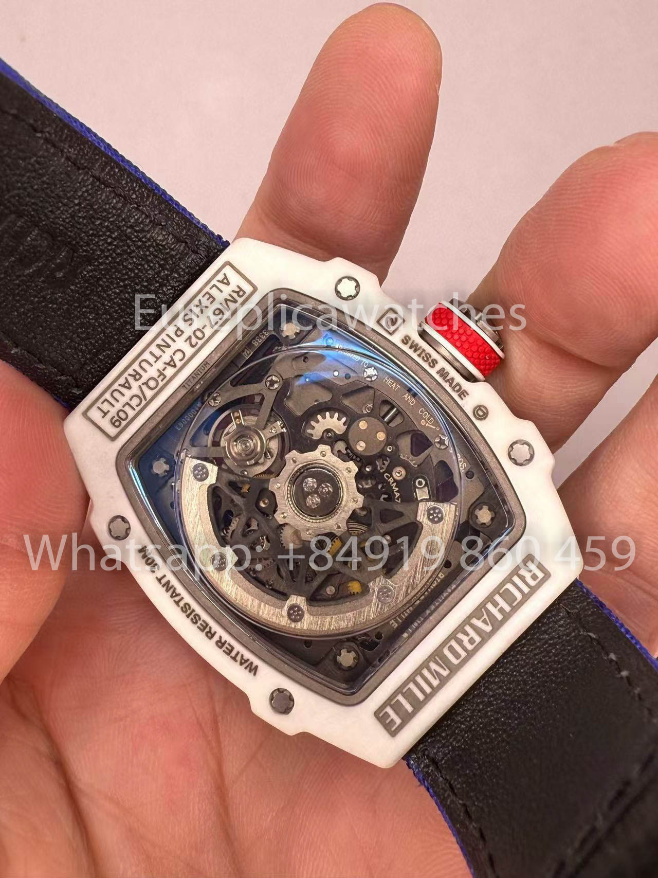 replica Richard Mille RM67-02 Alexis Pinturault White Carbon NTPT 1:1 Best Clone V5 Newest Version