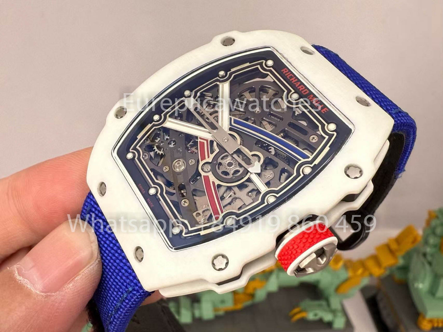 replica Richard Mille RM67-02 Alexis Pinturault White Carbon NTPT 1:1 Best Clone V5 Newest Version