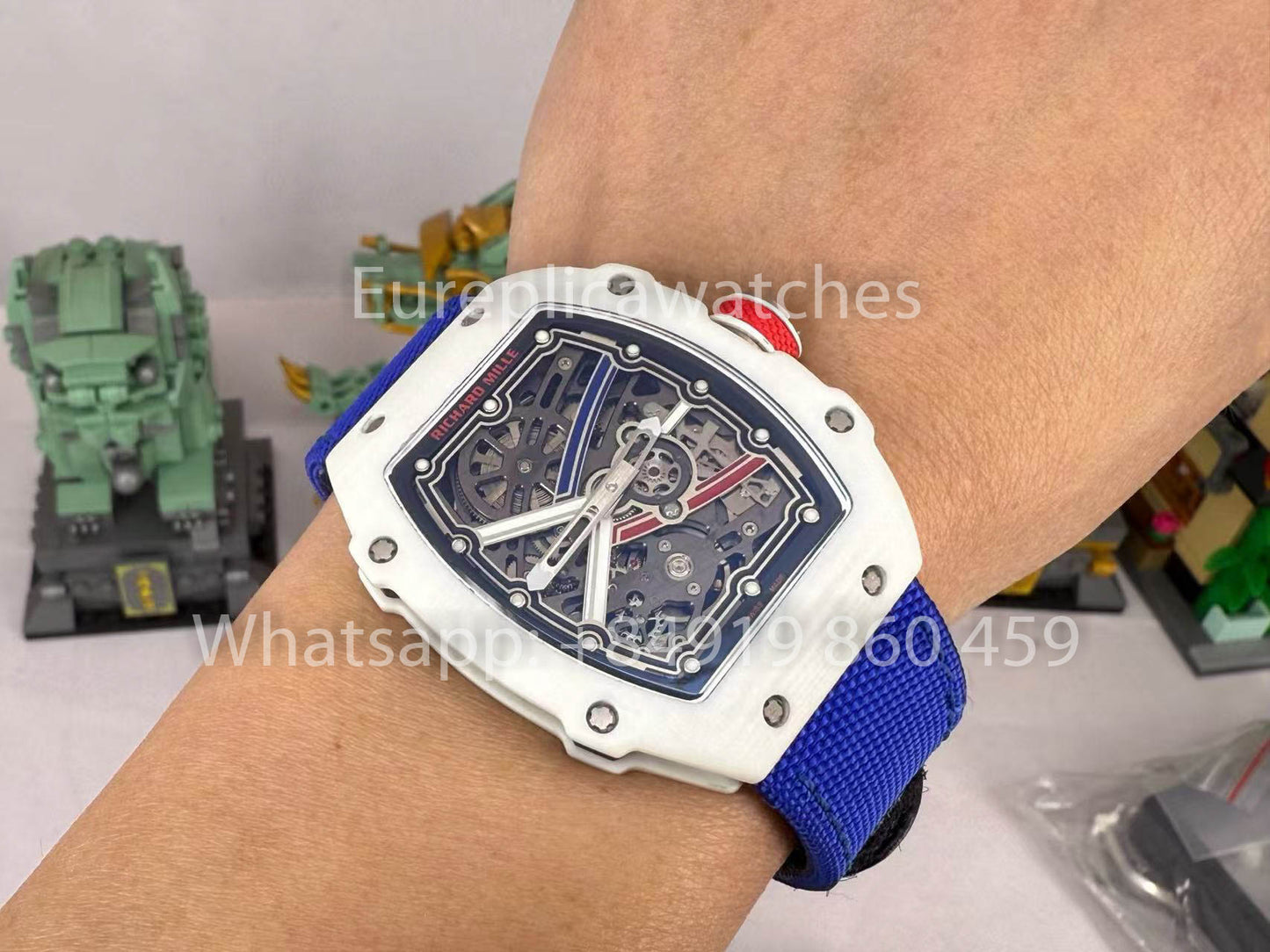replica Richard Mille RM67-02 Alexis Pinturault White Carbon NTPT 1:1 Best Clone V5 Newest Version