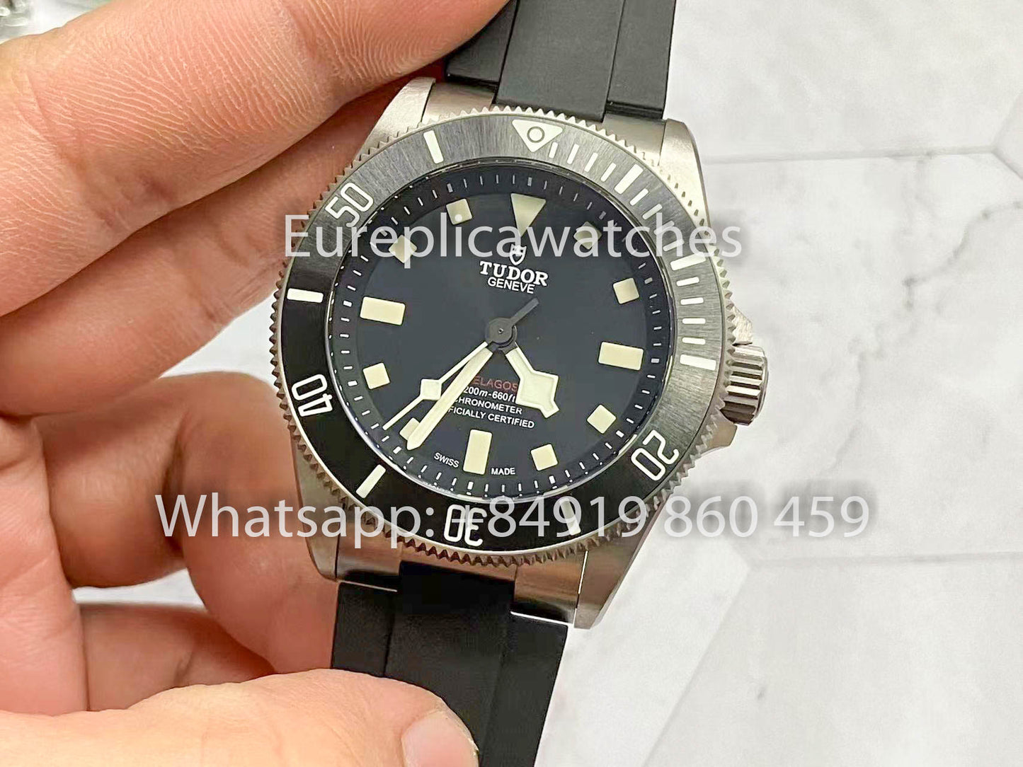 TUDOR PELAGOS M25600TB-0001 M+ Fabbrica 1:1 Best Clone Rubber cinturino