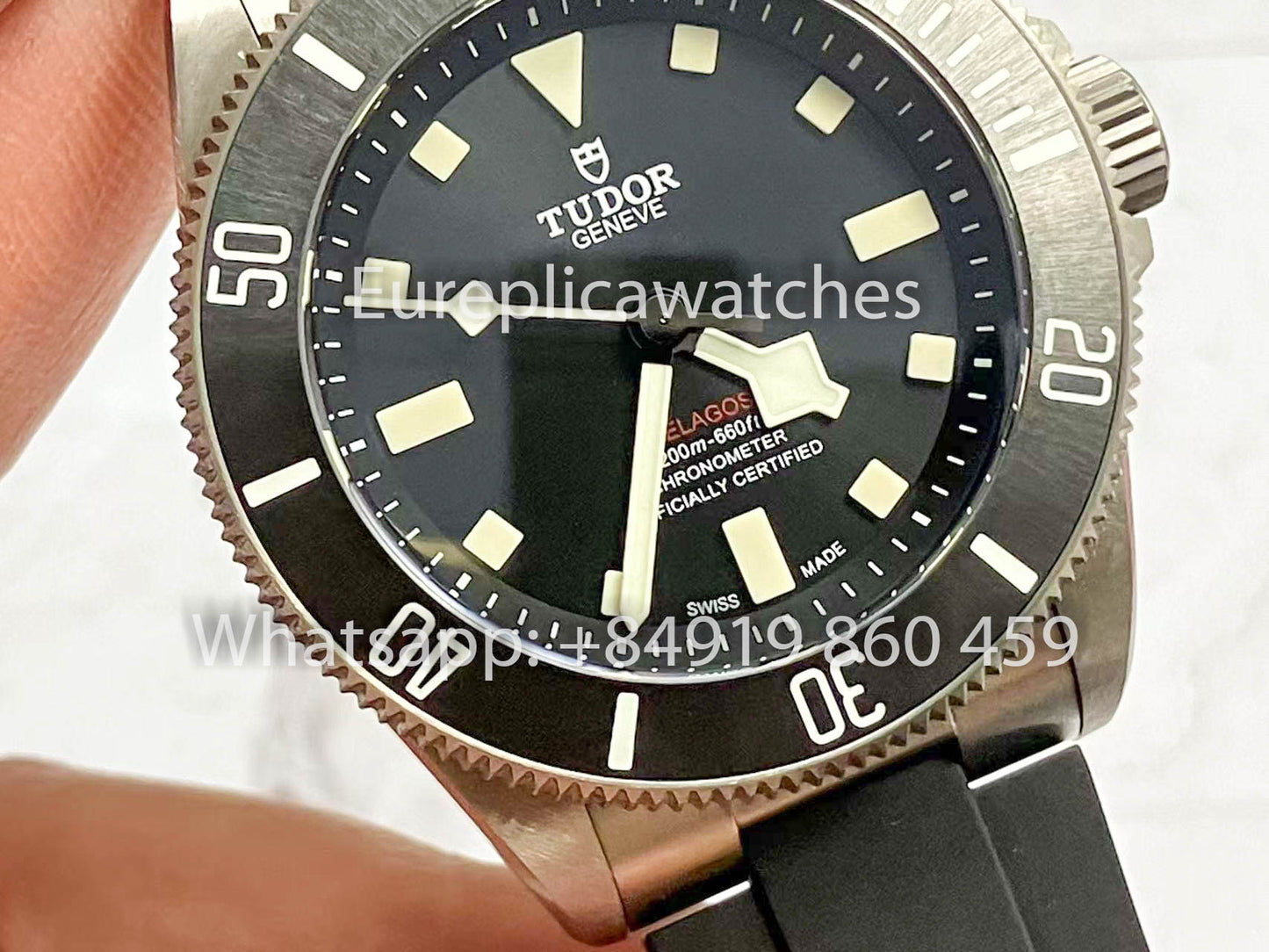 TUDOR PELAGOS M25600TB-0001 M+ Fabbrica 1:1 Best Clone Rubber cinturino