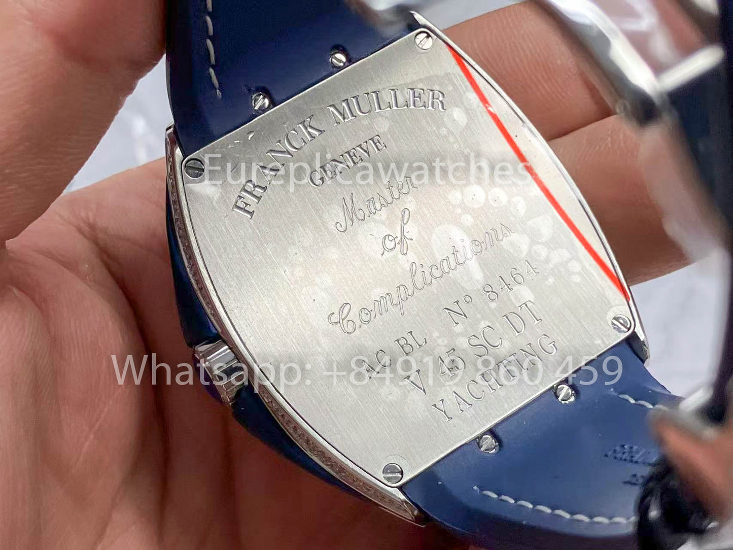 Franck Muller Mens Collection V45 SC DT Yachting 1:1 Best Edition ZF Fabbrica Blue Dial Swiss ETA9015