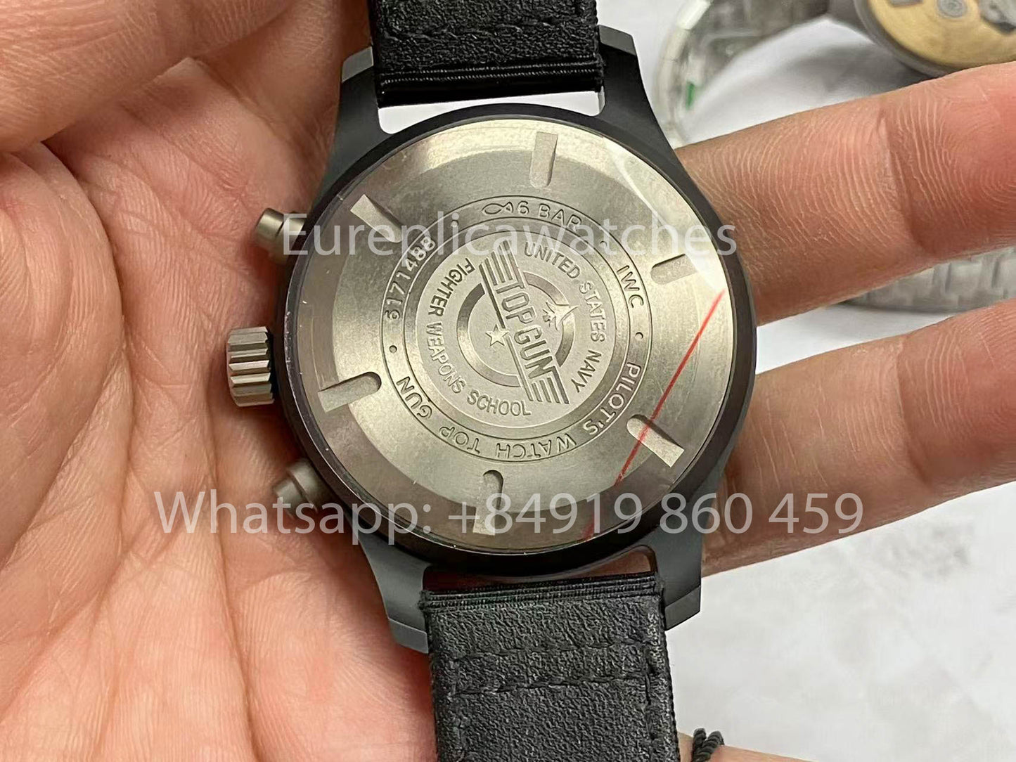 IWC Pilot IW389101 1:1 Best Edition ZF Fabbrica Ceramics Black Dial