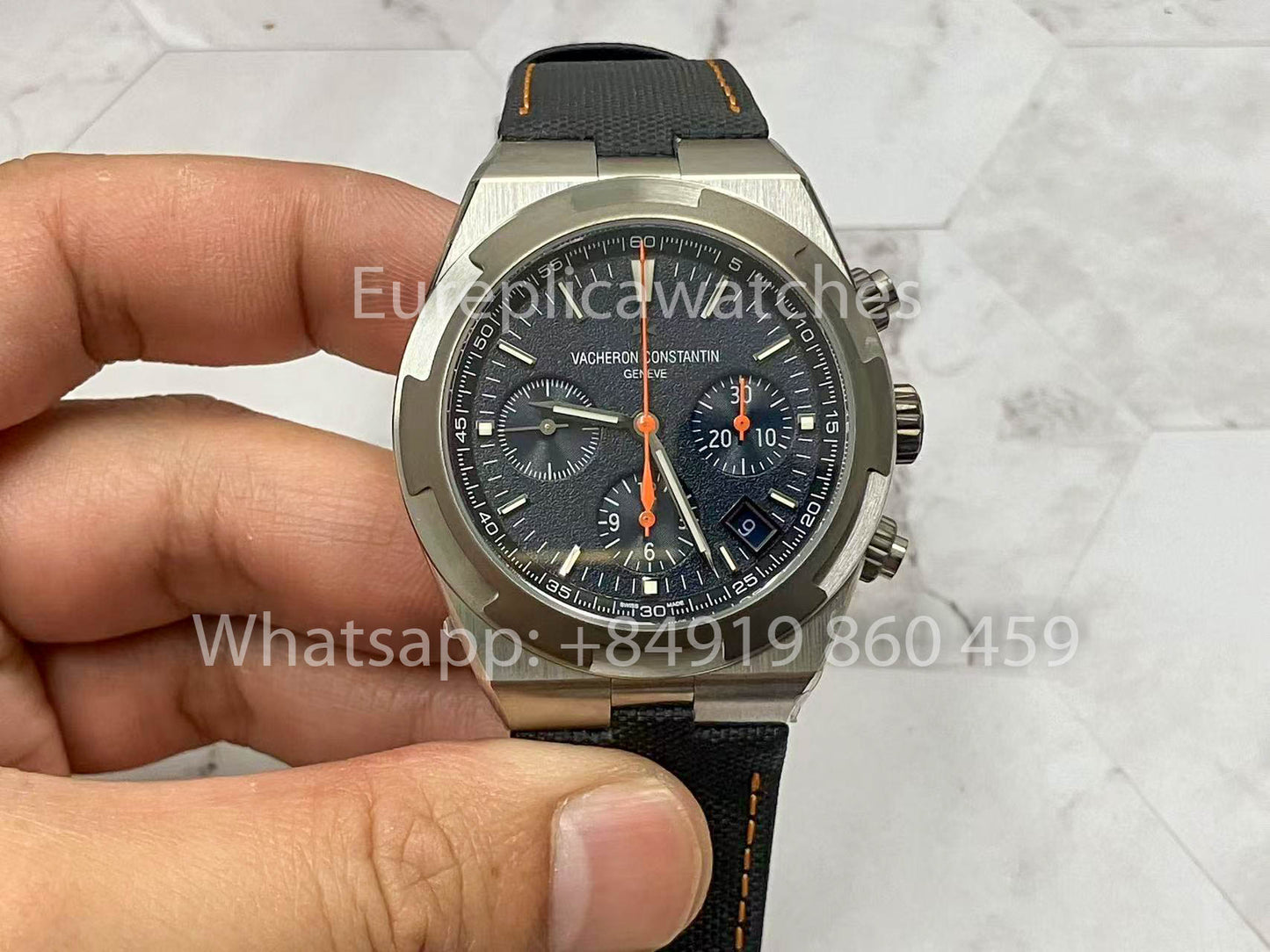 Vacheron Constantin Overseas 5510V/000T-B923 1:1 edizione migliore 8F Fabbrica V2 Grigio-quadrante blu
