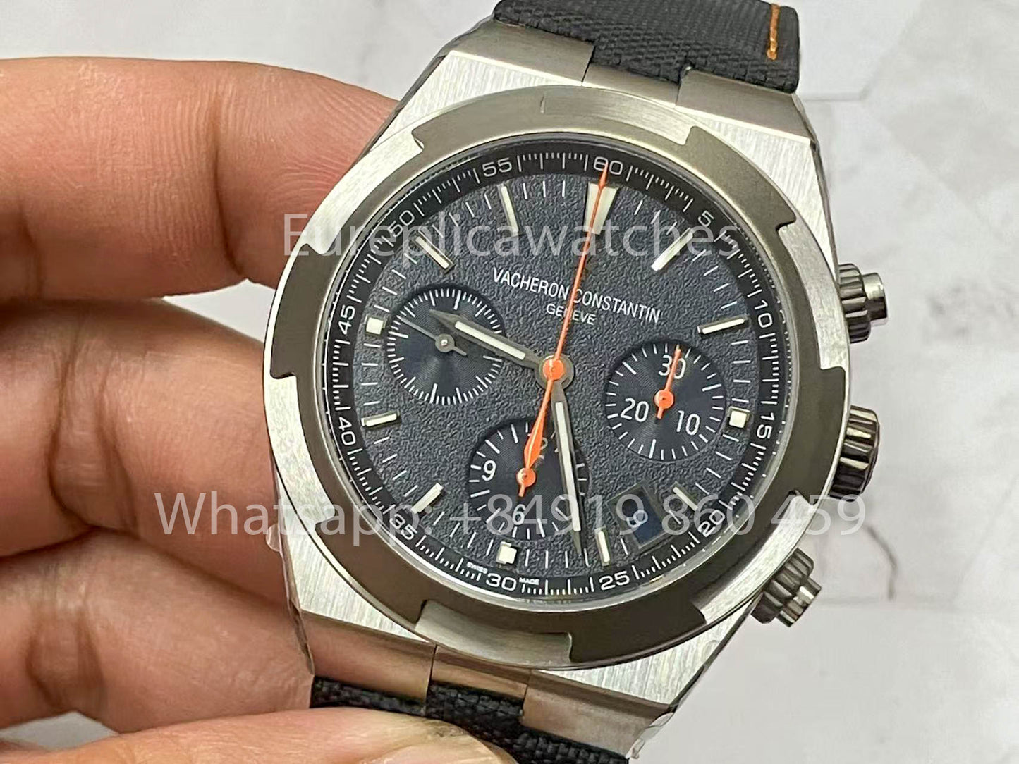 Vacheron Constantin Overseas 5510V/000T-B923 1:1 edizione migliore 8F Fabbrica V2 Grigio-quadrante blu