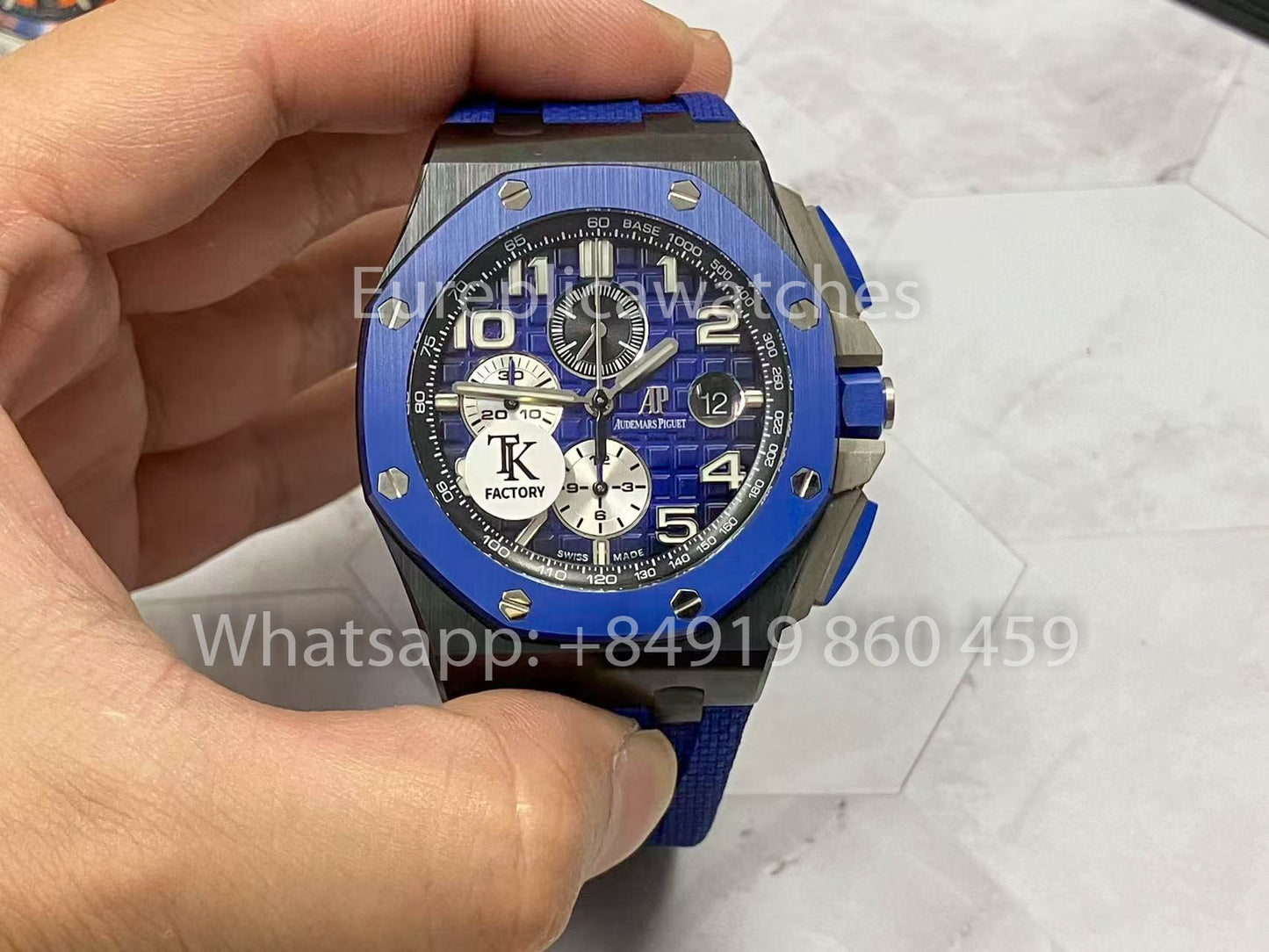 Audemars Piguet Royal Oak Offshore 26405CE.OO.A030CA.01 1:1 Melhor Edição RS Fabbrica Mostrador Azul