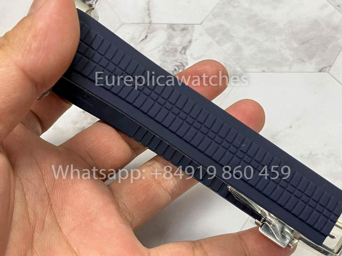 Patek Philippe Aquanaut 5968A-001 Blu Gomma cinturino versione migliore 1:1 3K Fabbrica