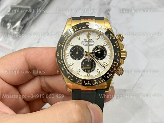 Rolex Daytona Yellow Gold Meteorite 126518LN versão melhor 1:1 QF Fabbrica Oysterflex cinturino