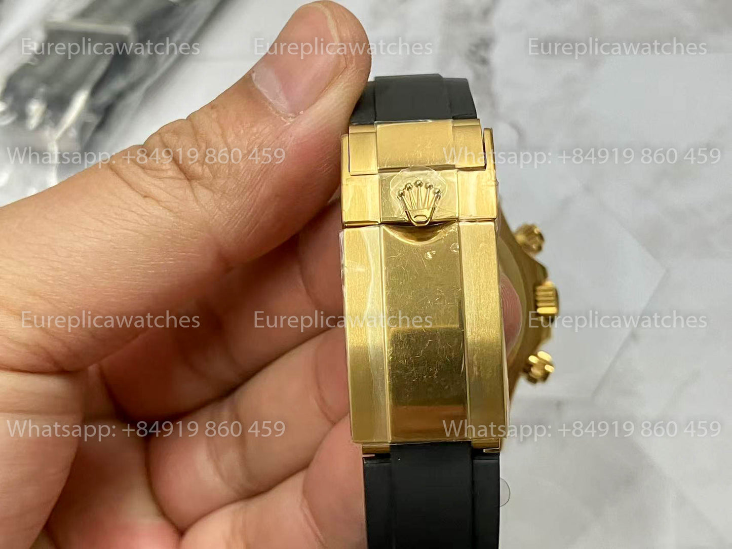 Rolex Daytona Yellow Gold Meteorite 126518LN versão melhor 1:1 QF Fabbrica Oysterflex cinturino