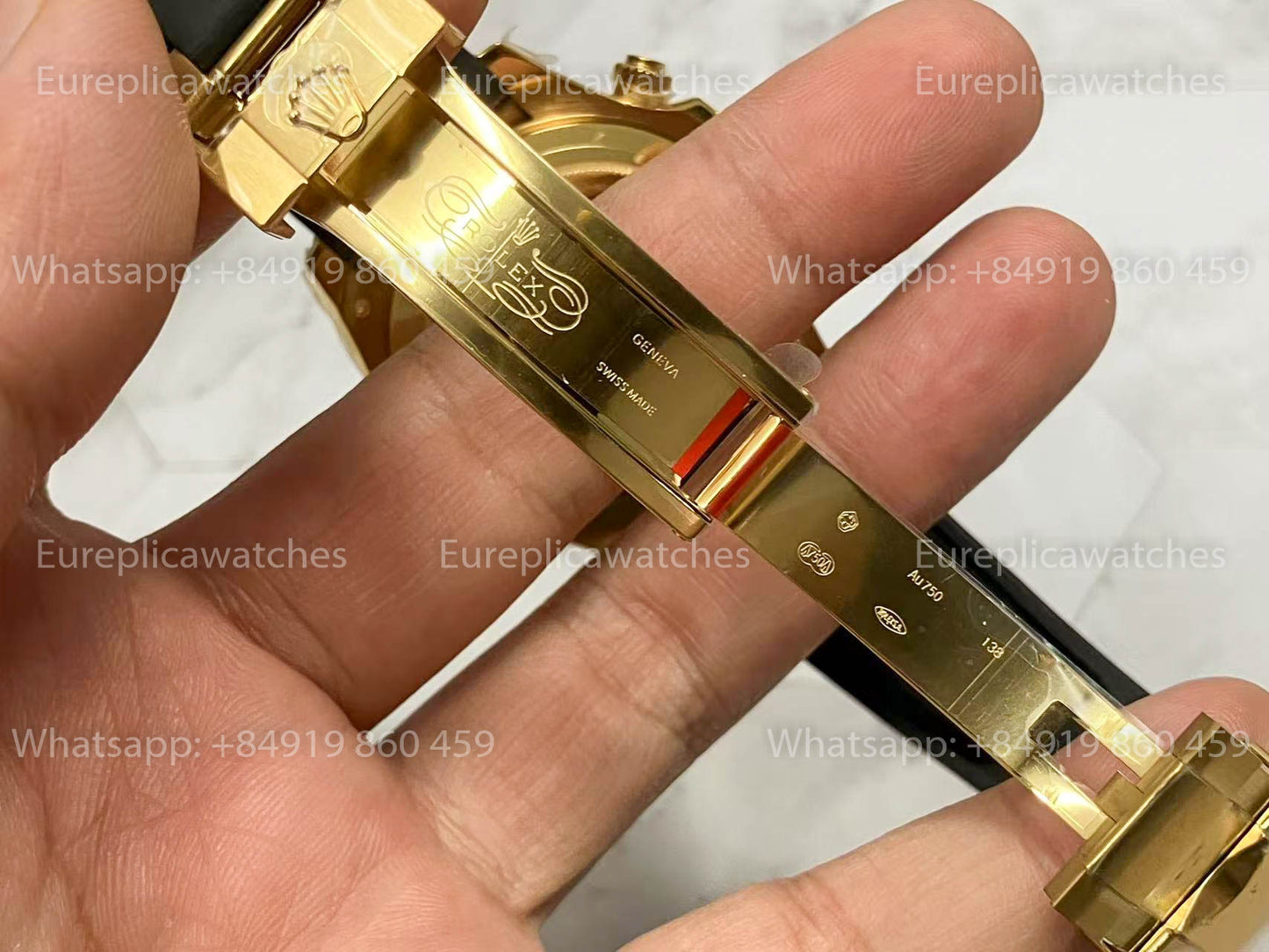 Rolex Daytona Yellow Gold Meteorite 126518LN versão melhor 1:1 QF Fabbrica Oysterflex cinturino