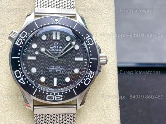 Omega Seamaster 300m 2025 quadrante nero aluminium 210.30.42.20.01.010 versione migliore VS Fabbrica