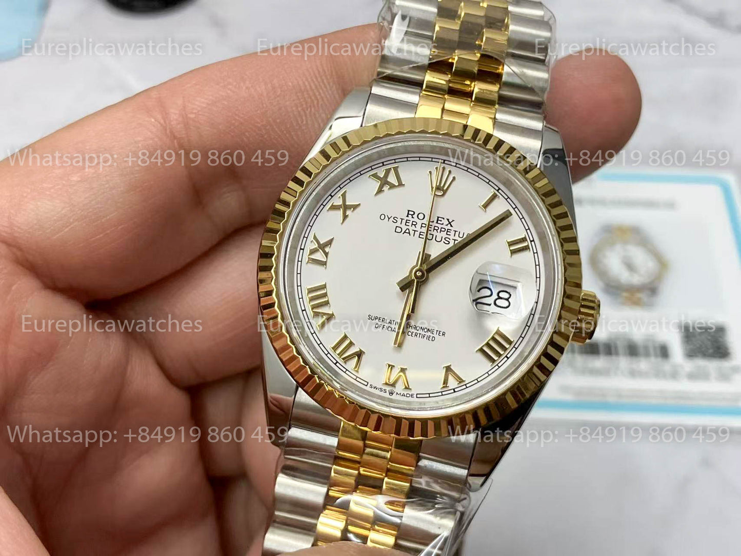Rolex Datejust M126233-0029 Custom Oro 18k versione migliore 1:1