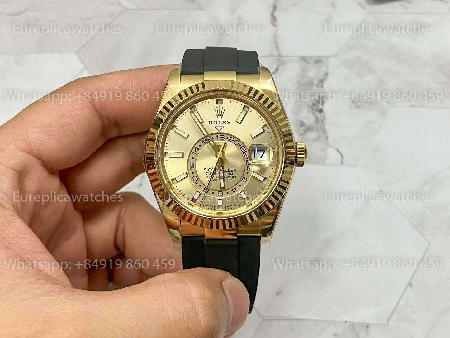 Rolex Oyster Perpetual Sky-Dweller M336239 Silver dial 1:1 Best Clone ZF Fabbrica 190 gram