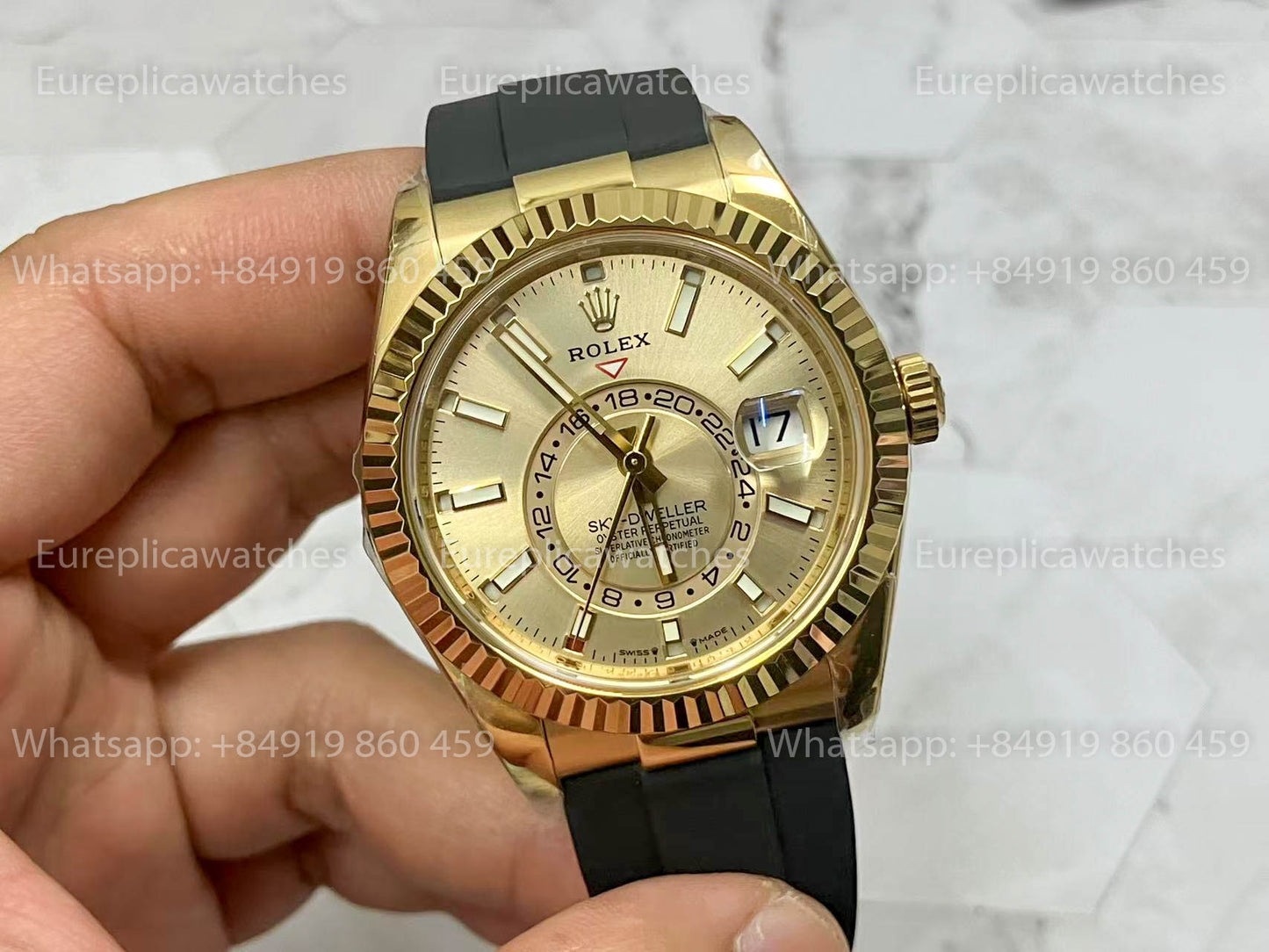 Rolex Oyster Perpetual Sky-Dweller M336239 Silver dial 1:1 Best Clone ZF Fabbrica 190 gram