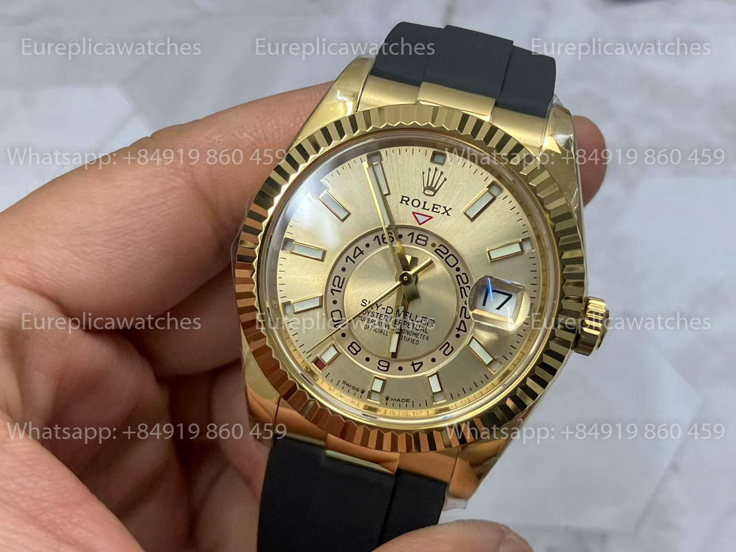 Rolex Oyster Perpetual Sky-Dweller M336239 Silver dial 1:1 Best Clone ZF Fabbrica 190 gram