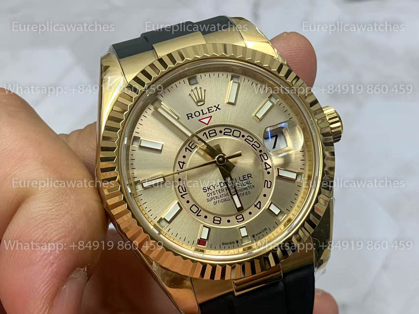 Rolex Oyster Perpetual Sky-Dweller M336239 Silver dial 1:1 Best Clone ZF Fabbrica 190 gram