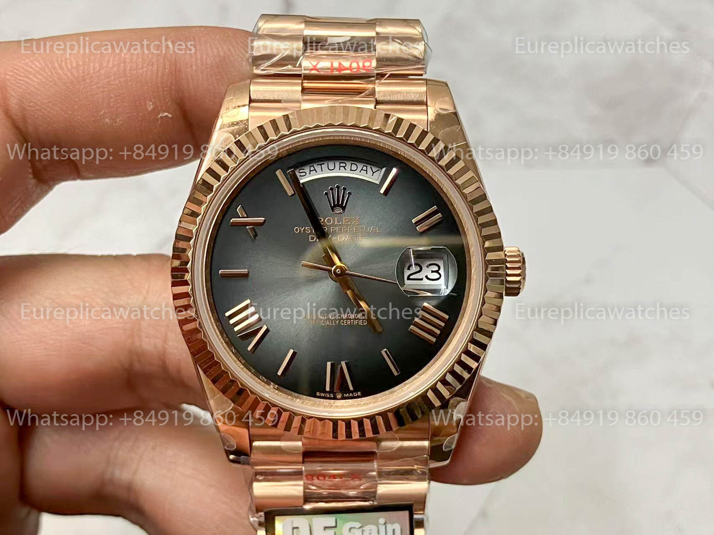 Rolex unveils the new Day-Date 40mm with a Smoked Slate Dial 2024 QF Fabbrica 1:1 Best Edition