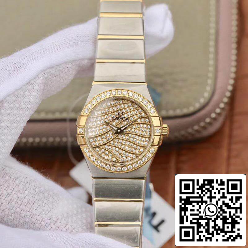 Omega Constellation Quartz Ladies 18K Yellow Gold TW Fabbrica 1:1 Best Edition Swiss Eta Quartz 1376