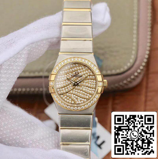Omega Constellation Quartz Ladies 18K Yellow Gold TW Fabbrica 1:1 Best Edition Swiss Eta Quartz 1376