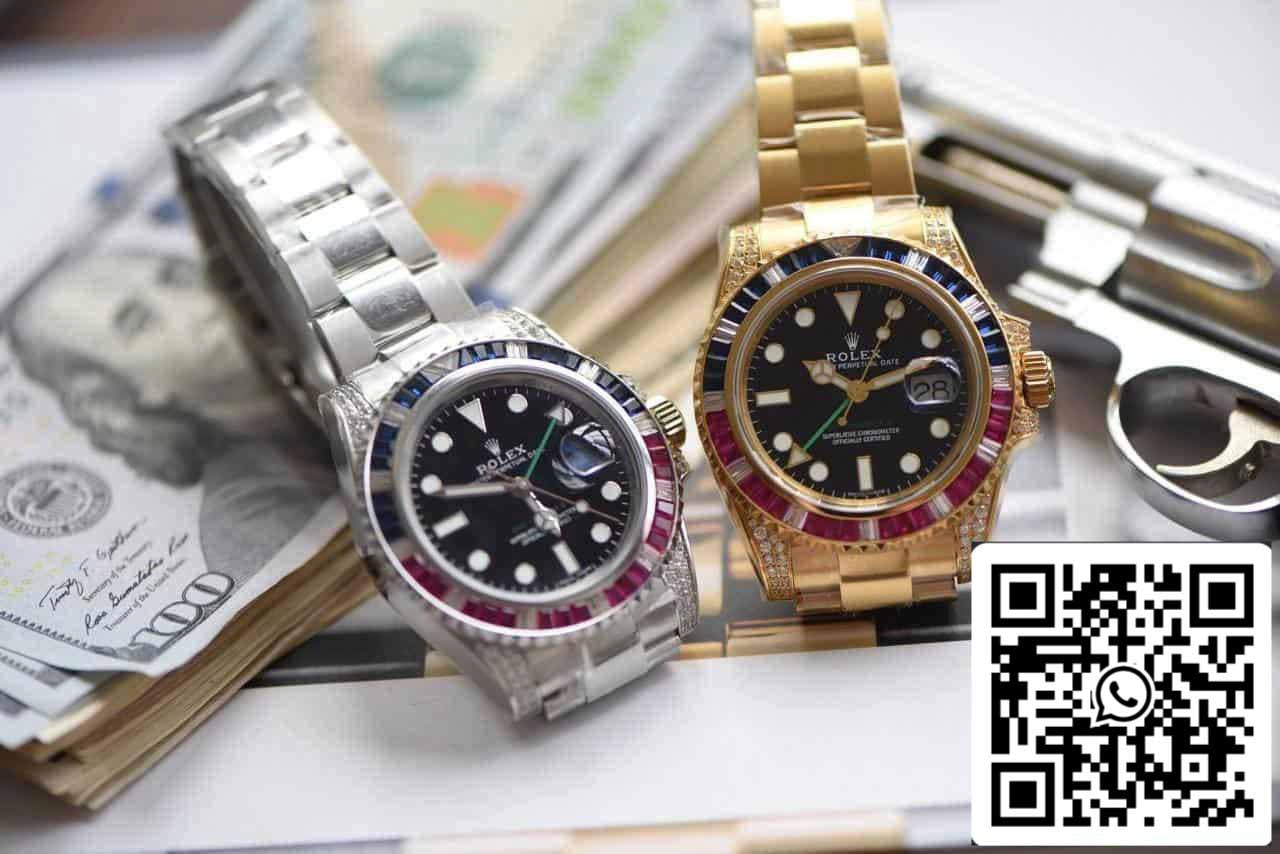 Rolex GMT Master II 116759 SAru-78209 1:1 Best Edition ROF Fabbrica Black Dial Swiss ETA2836