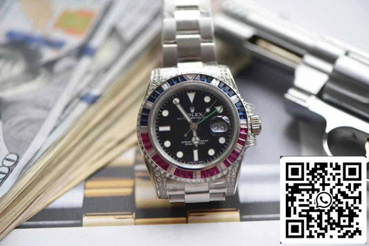 Rolex GMT Master II 116759 SAru-78209 1:1 Best Edition ROF Fabbrica Black Dial Swiss ETA2836