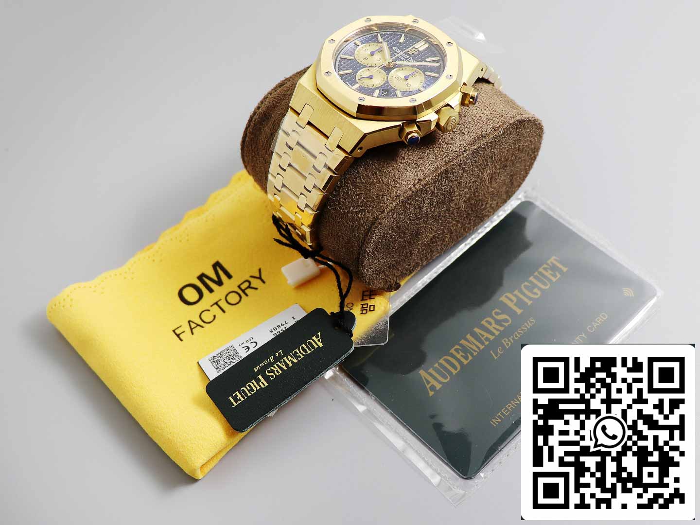 Audemars Piguet Royal Oak 26331BA 1:1 Best Edition OM Fabbrica Blue Dial Yellow Gold