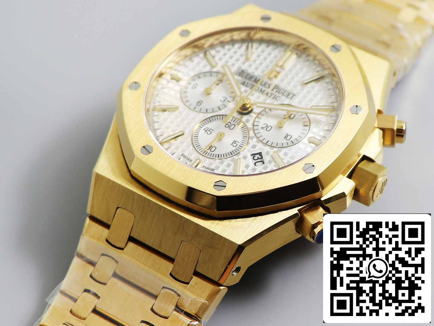 Audemars Piguet Royal Oak 26331 1:1 Best Edition OM Fabbrica White Dial Yellow Gold acciaio inossidabile