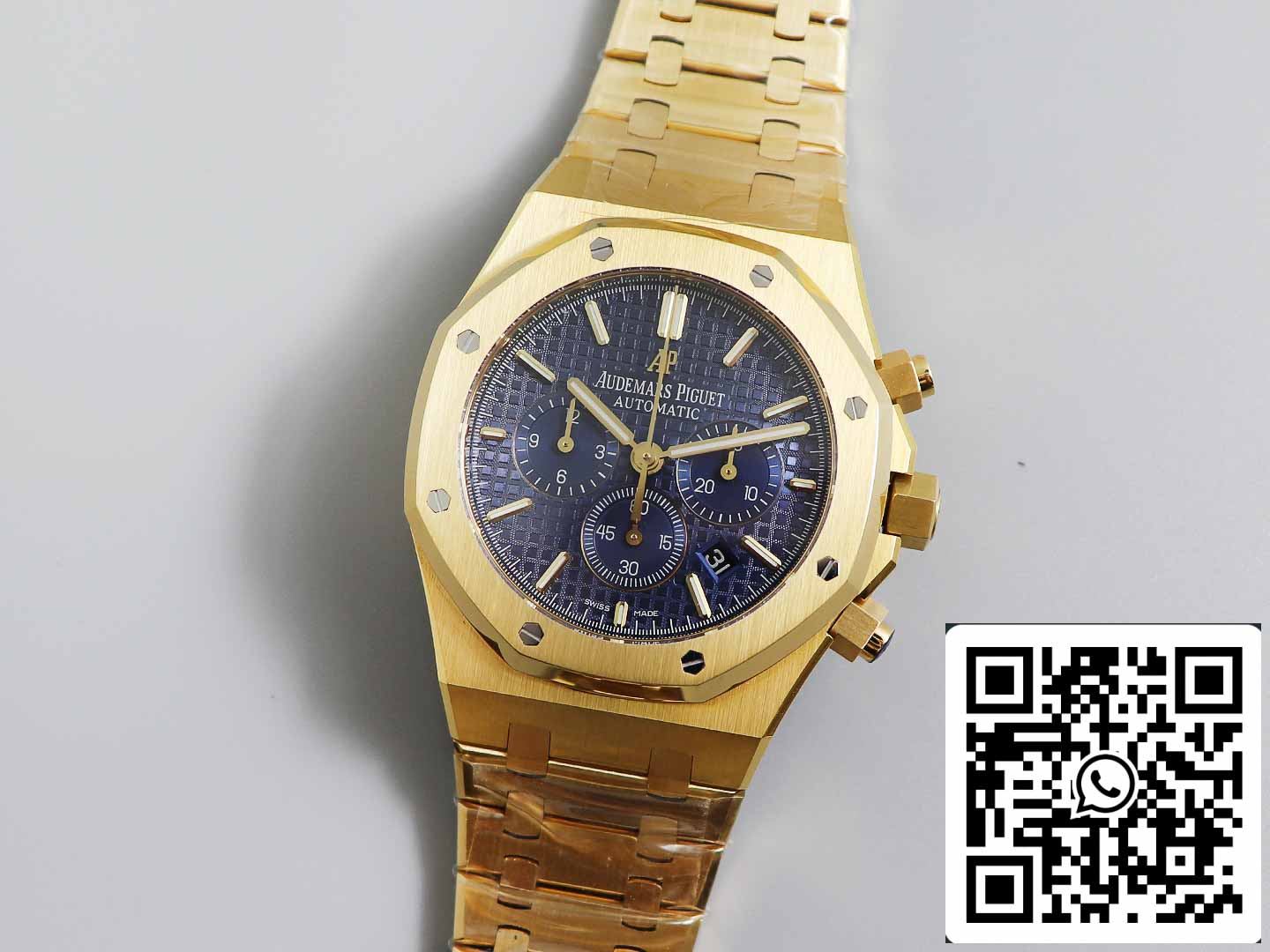 Audemars Piguet Royal Oak 26331  1:1 Best Edition OM Fabbrica Blue Dial Yellow Gold acciaio inossidabile