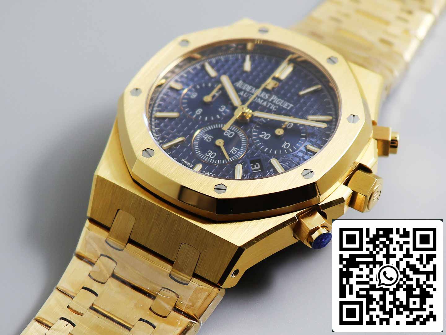 Audemars Piguet Royal Oak 26331  1:1 Best Edition OM Fabbrica Blue Dial Yellow Gold acciaio inossidabile