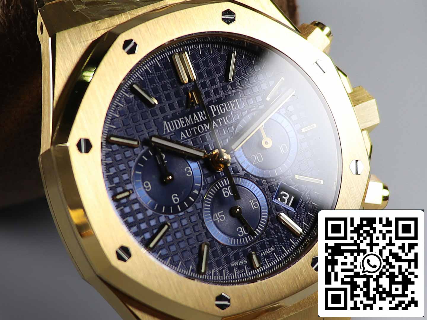 Audemars Piguet Royal Oak 26331  1:1 Best Edition OM Fabbrica Blue Dial Yellow Gold acciaio inossidabile