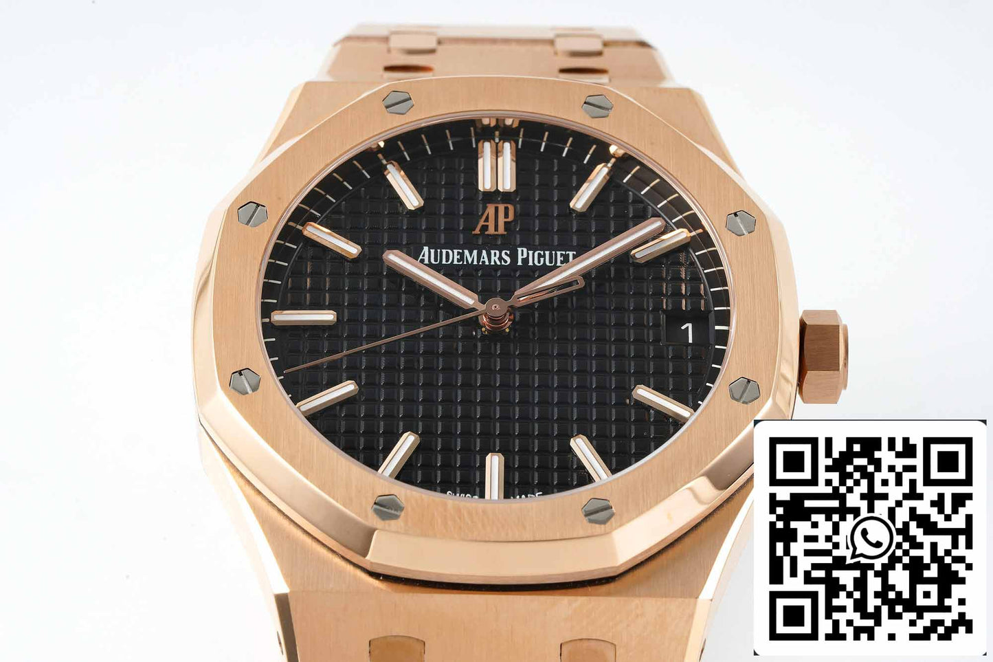 Audemars Piguet Royal Oak 15500OR.OO.1220OR.01 APS Fabbrica V2 1:1 edizione migliore quadrante nero