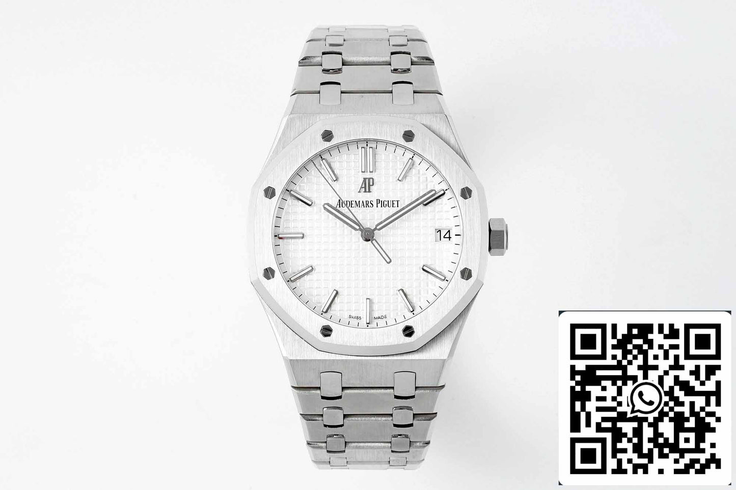 Audemars Piguet Royal Oak 15500ST.OO.1220ST.04 APS Fabbrica V2 quadrante bianco