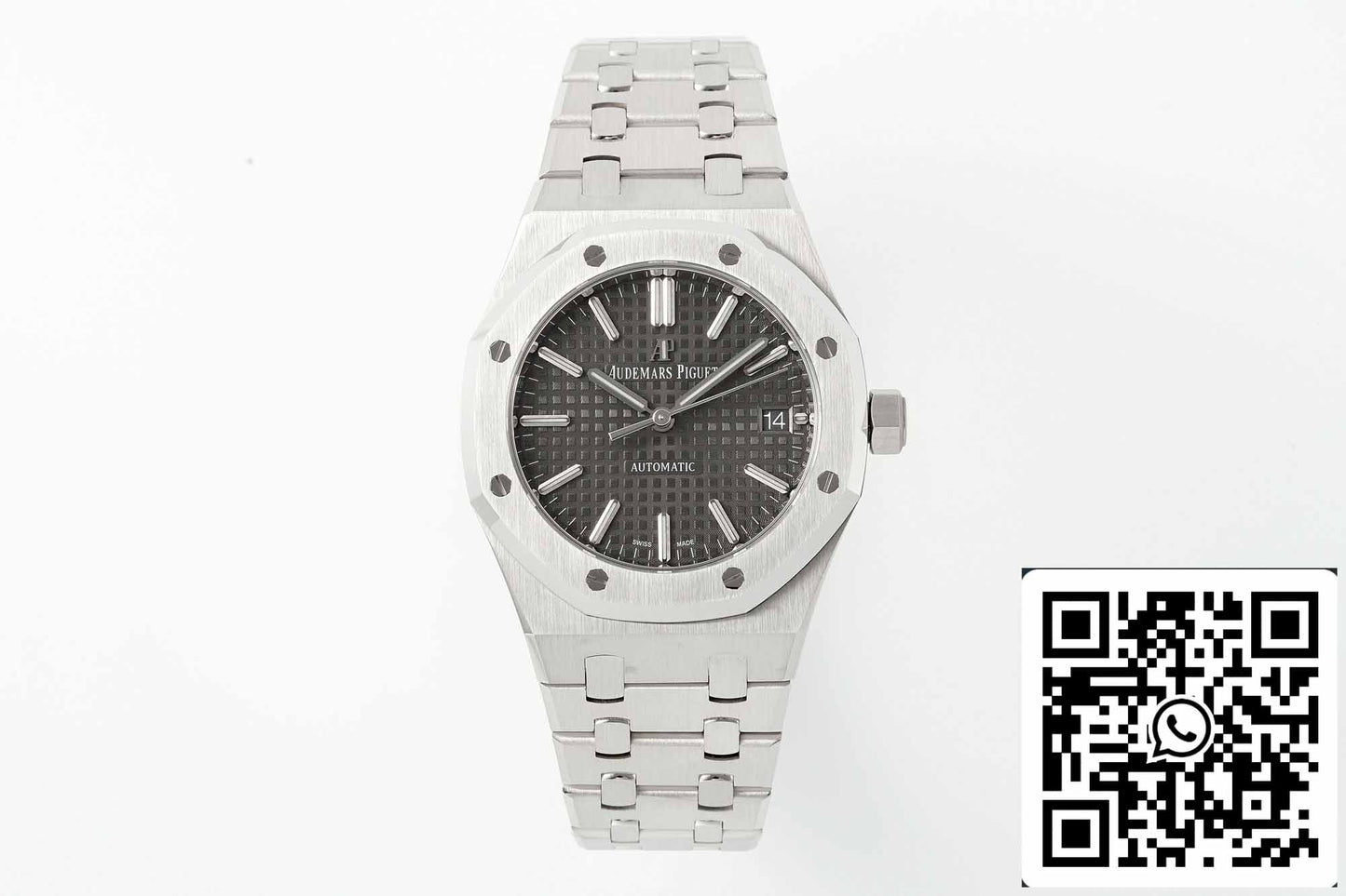 Audemars Piguet Royal Oak 15450ST.OO.1256ST.02 1:1 edizione migliore APS Fabbrica V3 Gray Ruthenium quadrante