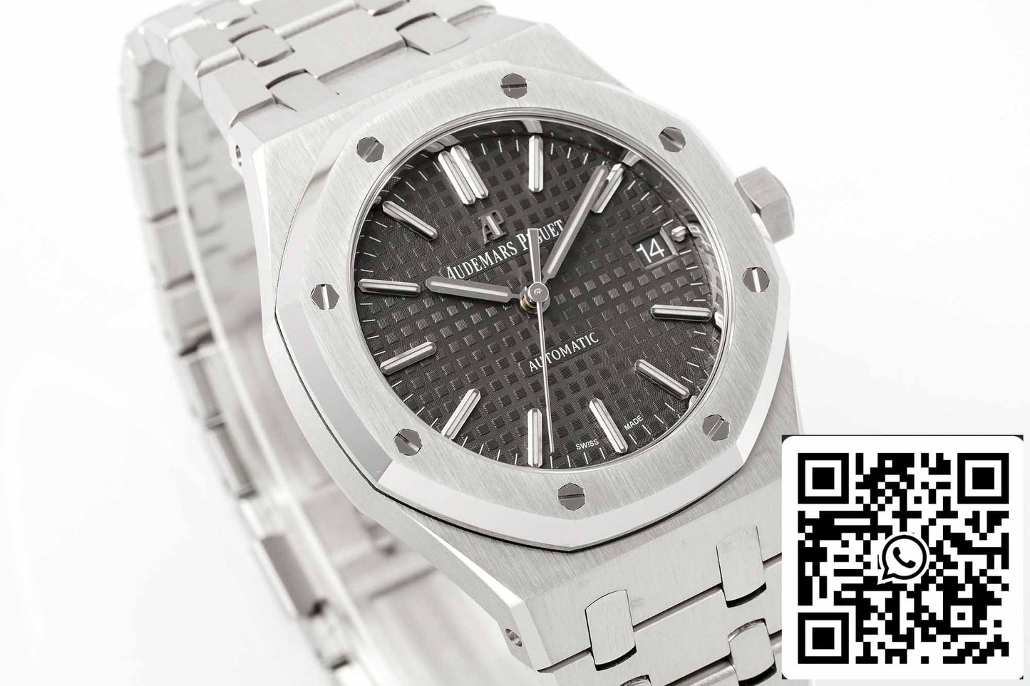 Audemars Piguet Royal Oak 15450ST.OO.1256ST.02 1:1 edizione migliore APS Fabbrica V3 Gray Ruthenium quadrante