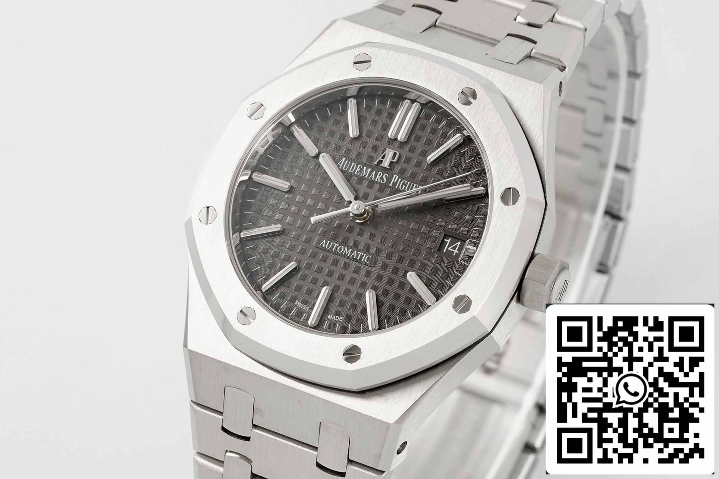 Audemars Piguet Royal Oak 15450ST.OO.1256ST.02 1:1 edizione migliore APS Fabbrica V3 Gray Ruthenium quadrante