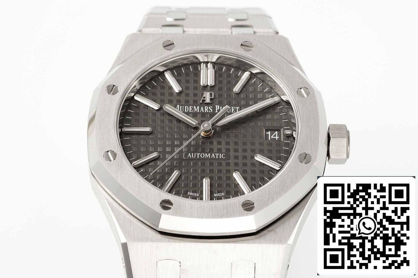 Audemars Piguet Royal Oak 15450ST.OO.1256ST.02 1:1 edizione migliore APS Fabbrica V3 Gray Ruthenium quadrante