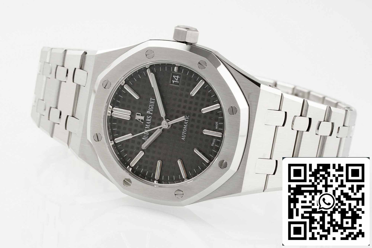 Audemars Piguet Royal Oak 15450ST.OO.1256ST.02 1:1 edizione migliore APS Fabbrica V3 Gray Ruthenium quadrante