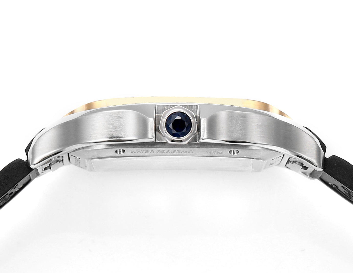Cartier Santos Skeleton 40 mm THB Fabbrica 1:1 Best Edition Bisel dorado y caja blanca