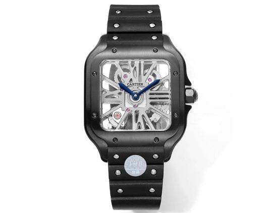Cartier Santos Skeleton 40 mm WHSA0009 THB Fabbrica 1:1 Best Edition Bisel blanco