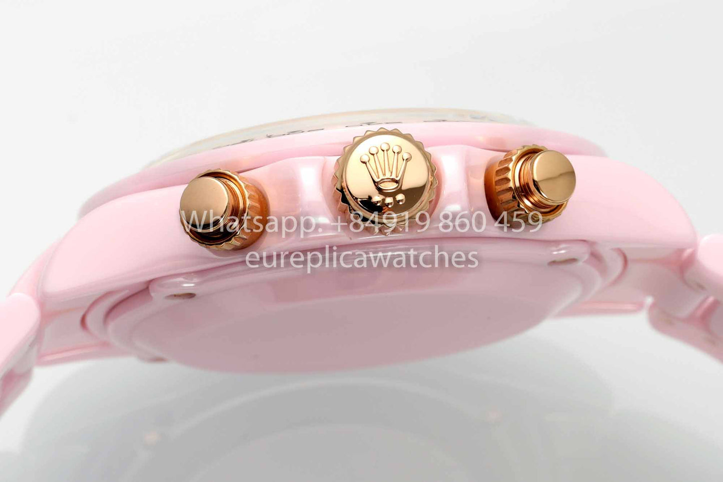 AET REMOULD Rolex Daytona personalizado Caja de cerámica rosa Esfera rosa 1:1 Mejor clon N6F Fabbrica