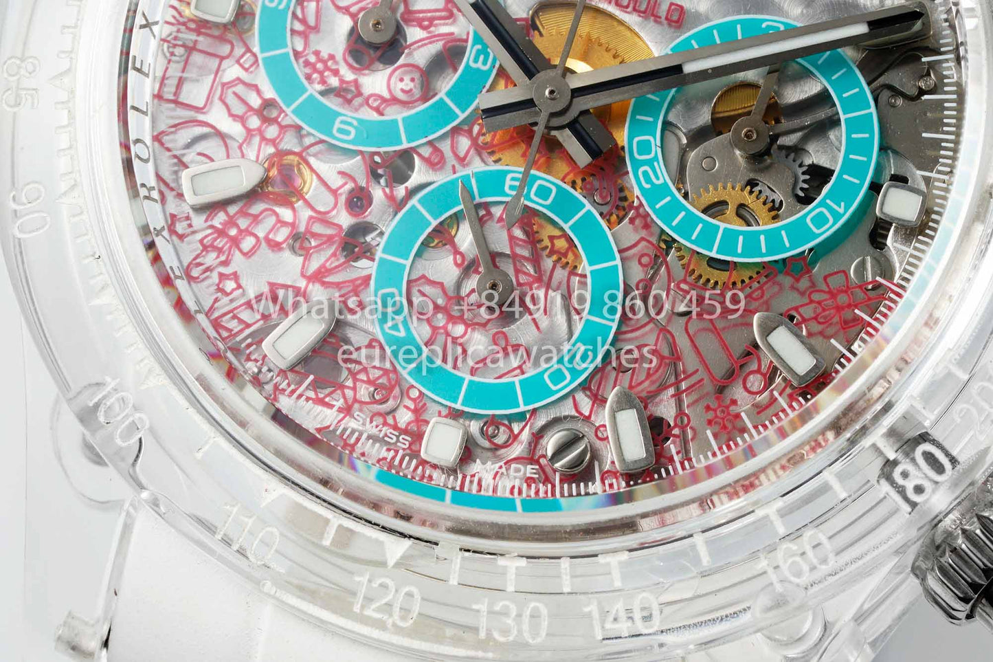 AET REMOULD Rolex Daytona "XMAS" Saphire 1:1 Mejor clon N6F Fabbrica