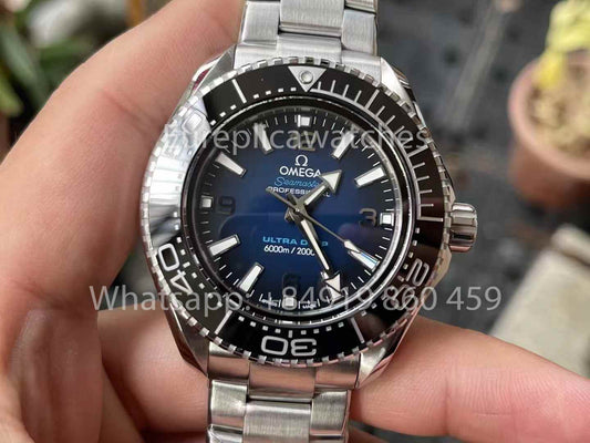 OMEGA Seamaster 6000M 215.30.46.21.03.001 Ultra Deep 1:1 Best Clone VR Fabbrica VRF Blue Dial