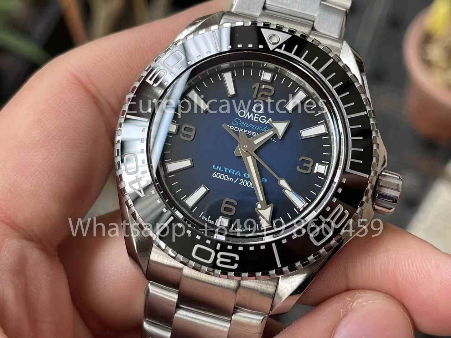 OMEGA Seamaster 6000M 215.30.46.21.03.001 Ultra Deep 1:1 Best Clone VR Fabbrica VRF Blue Dial