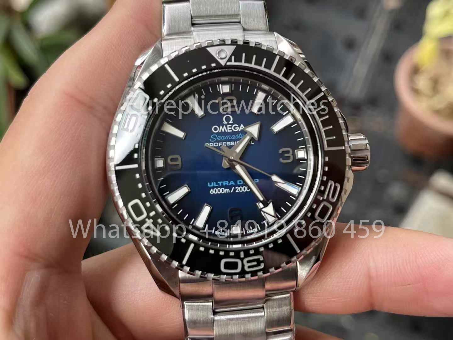 OMEGA Seamaster 6000M 215.30.46.21.03.001 Ultra Deep 1:1 Best Clone VR Fabbrica VRF Blue Dial