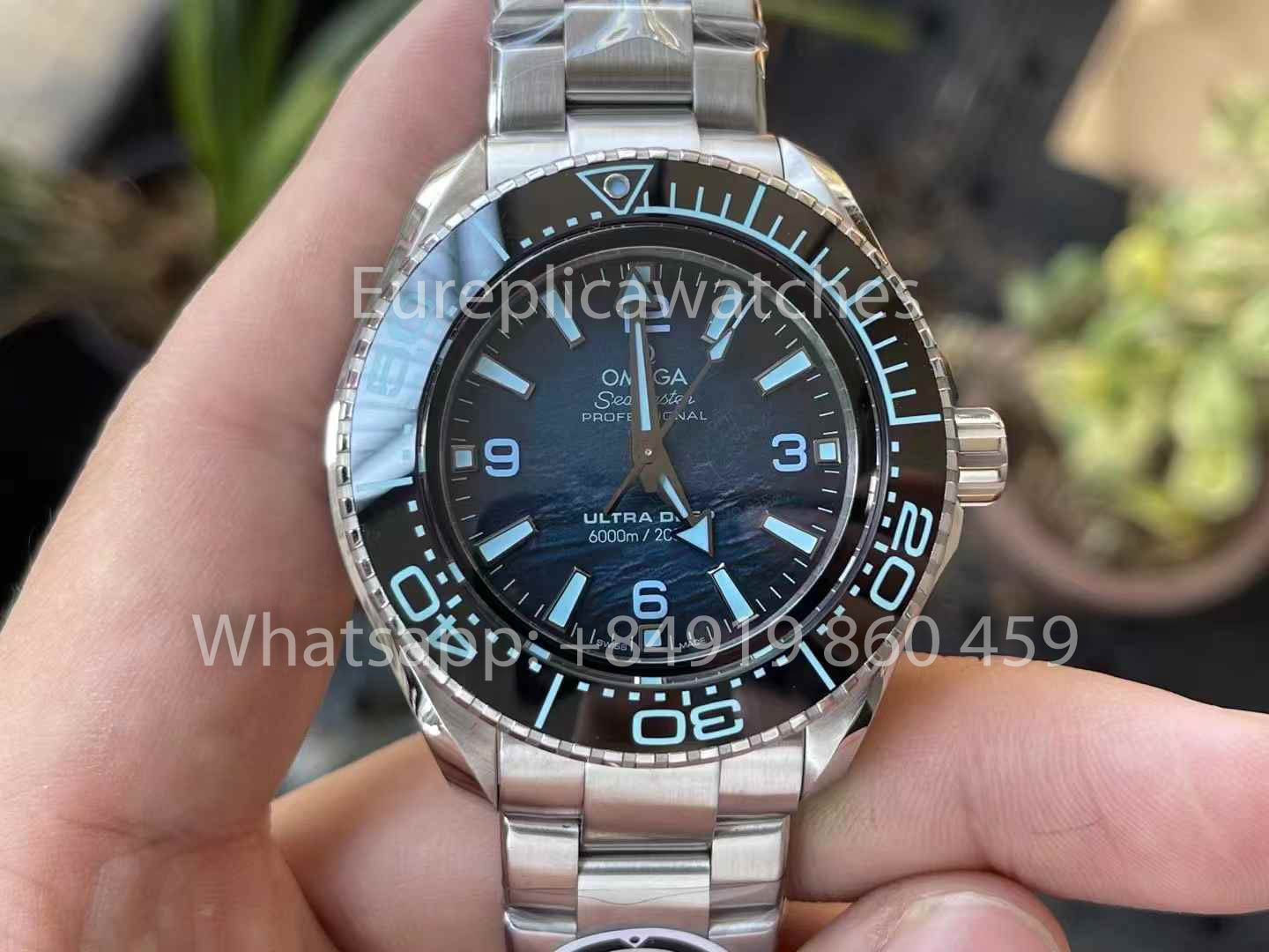 OMEGA Seamaster Planet Ocean 6000M 215.30.46.21.03.001 Ultra Deep 1:1 Best Clone VR Fabbrica VRF Blue Dial