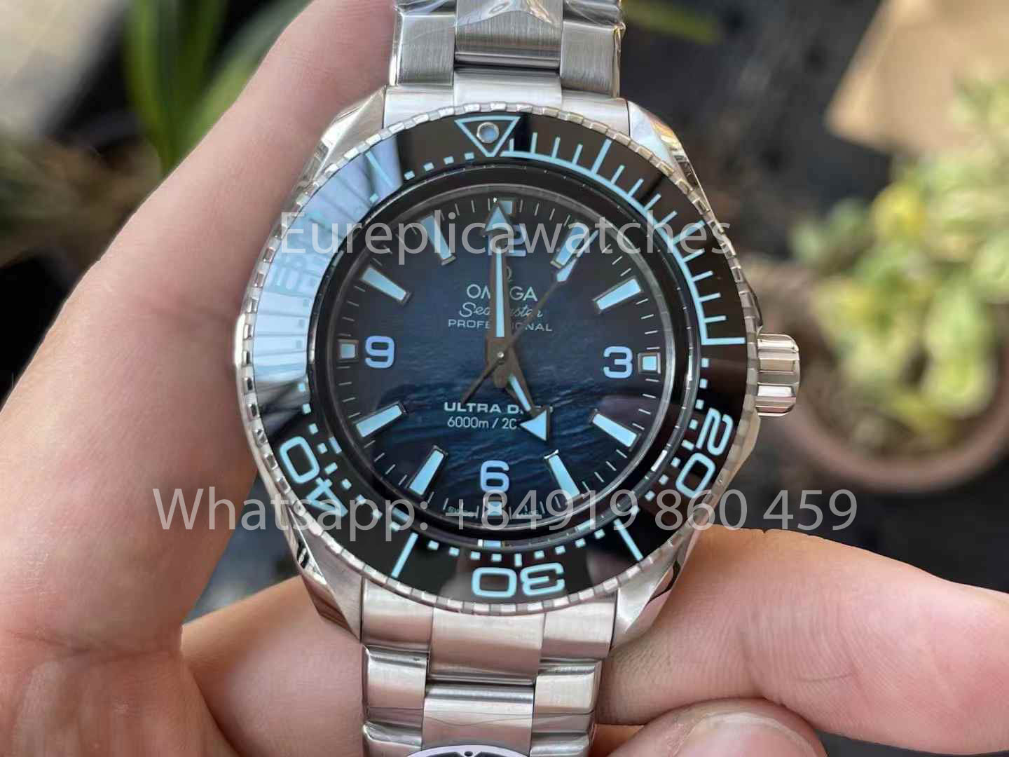 OMEGA Seamaster Planet Ocean 6000M 215.30.46.21.03.001 Ultra Deep 1:1 Best Clone VR Fabbrica VRF Blue Dial