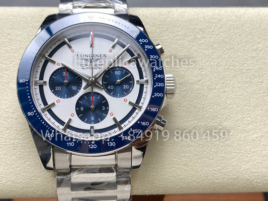 Longines Conquest L3.820.4.93.6 42mm 1:1 Melhor Clone acciaio inossidabile cinturino
