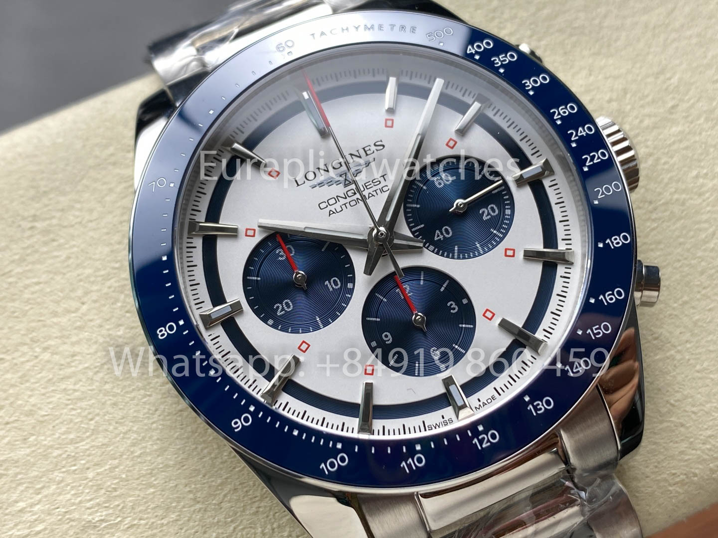 Longines Conquest L3.820.4.93.6 42mm 1:1 Melhor Clone acciaio inossidabile cinturino