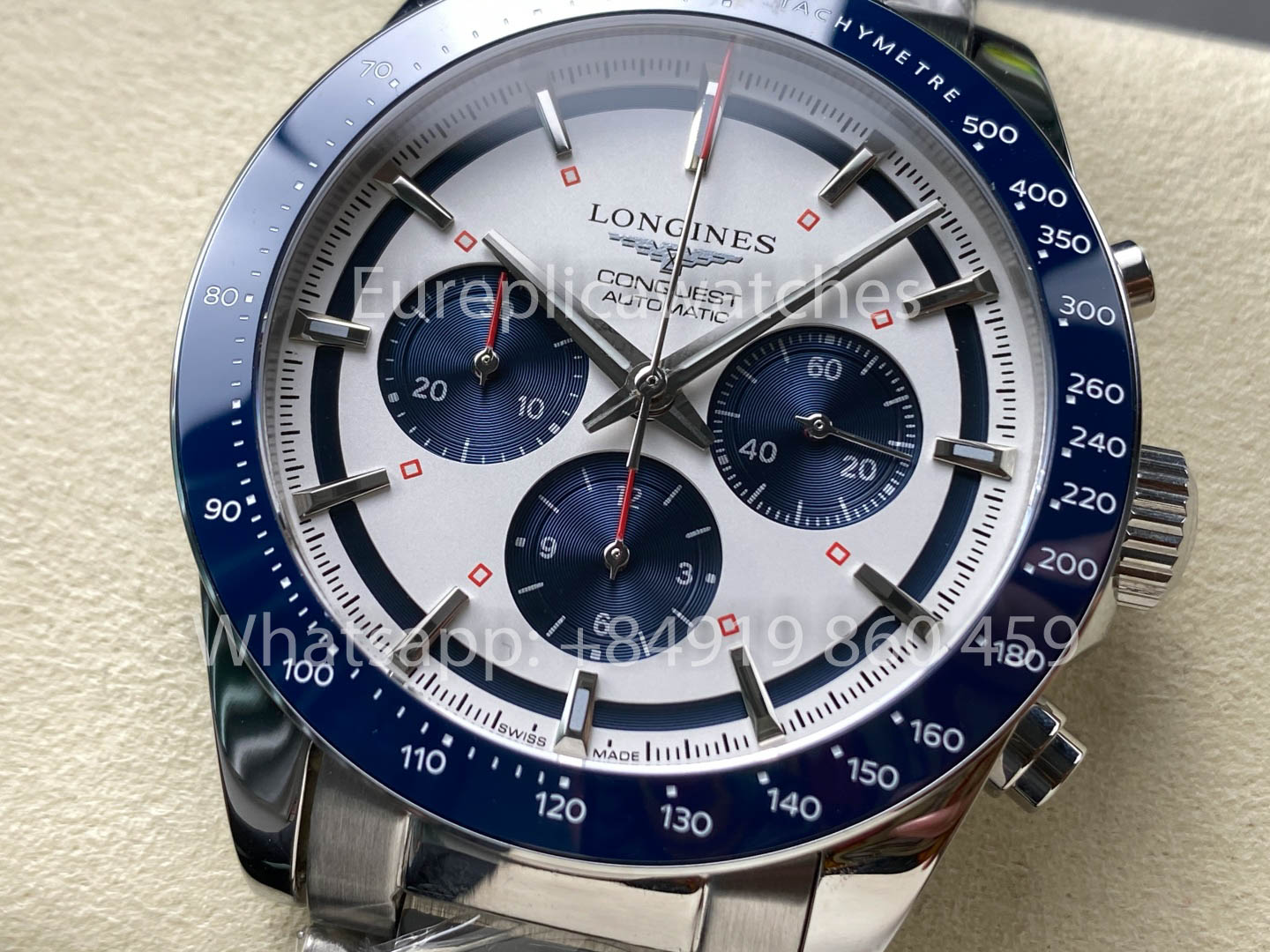 Longines Conquest L3.820.4.93.6 42mm 1:1 Melhor Clone acciaio inossidabile cinturino