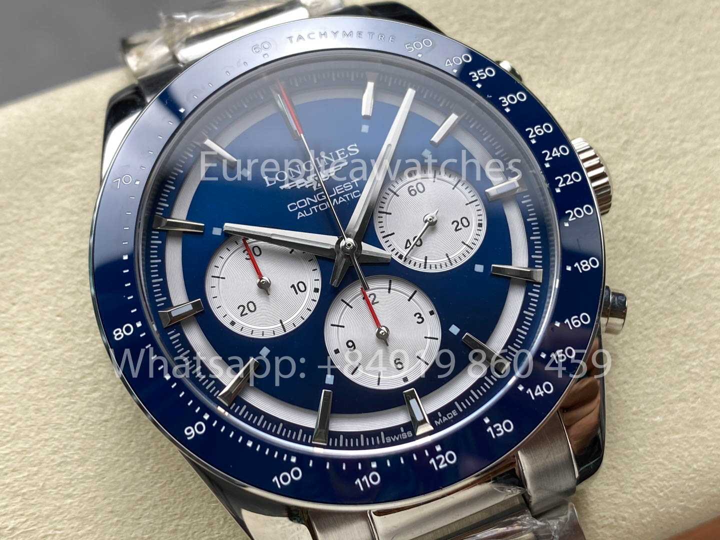 Longines Conquest L2.820.5.57.2 L28205572 42mm 1:1 Melhor Clone acciaio inossidabile cinturino